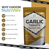 NutriVolv Garlic 10000mg High Strength 120 Tablets Blood Pressure Support view 2