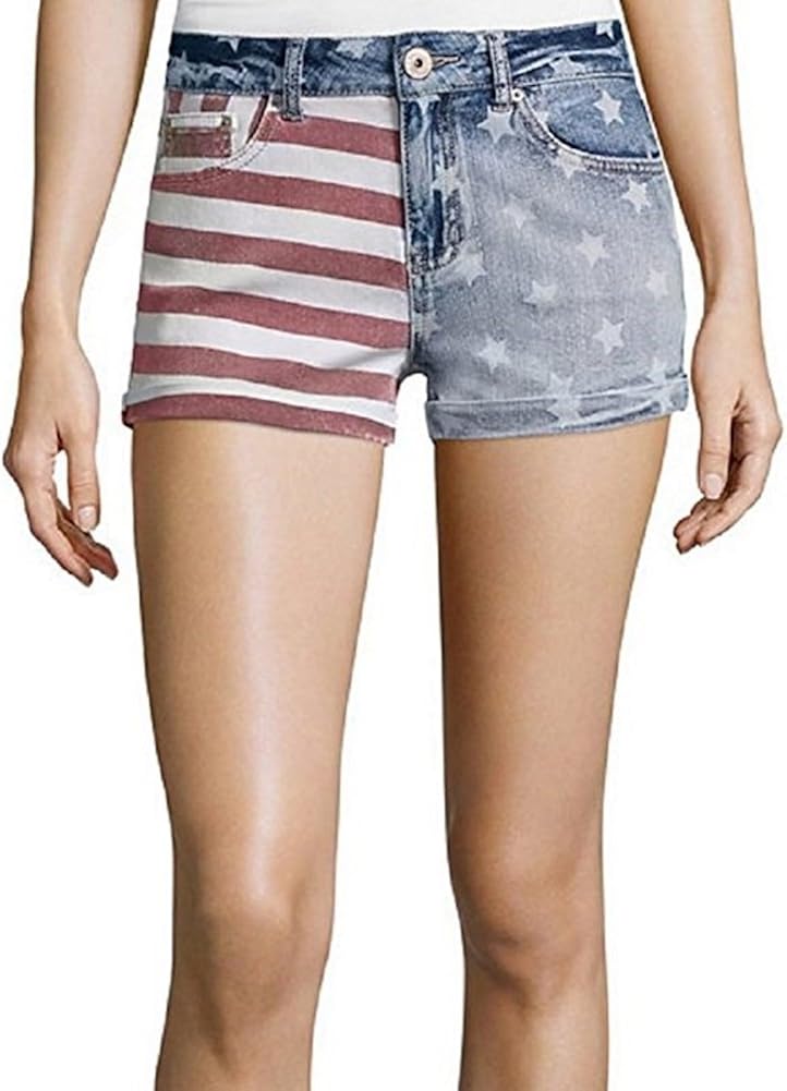 Denim shorts with stars Clearance