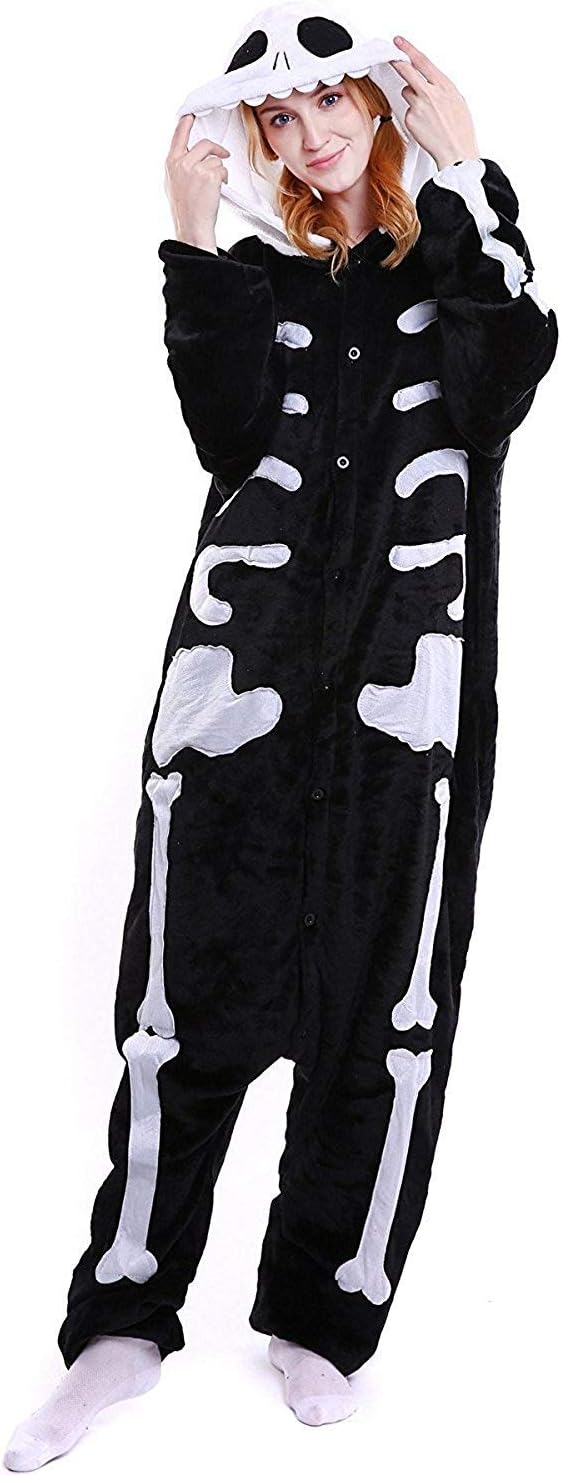 ABYED® Women's Adult Pajamas Ladies Unisex Fleece Animal Onesies Novelty Pyjamas Nightwear Costumes Halloween