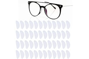 24 Pairs Silicone Nose Pads for Glasses & Sunglasses, Anti Slip Adhesive Nose Grips Soft Eyeglass Replacement Pads