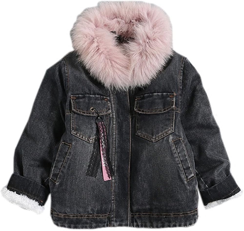 denim jacket with fur kids