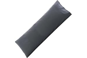 JUNN SHENN Body Pillow Case Cover, Polyester Microfiber Long Pillow Cases, Ultra Soft and Cozy Body Pillowcase with Envelope Closure, 1 Pack, 20x54 in, Grey
