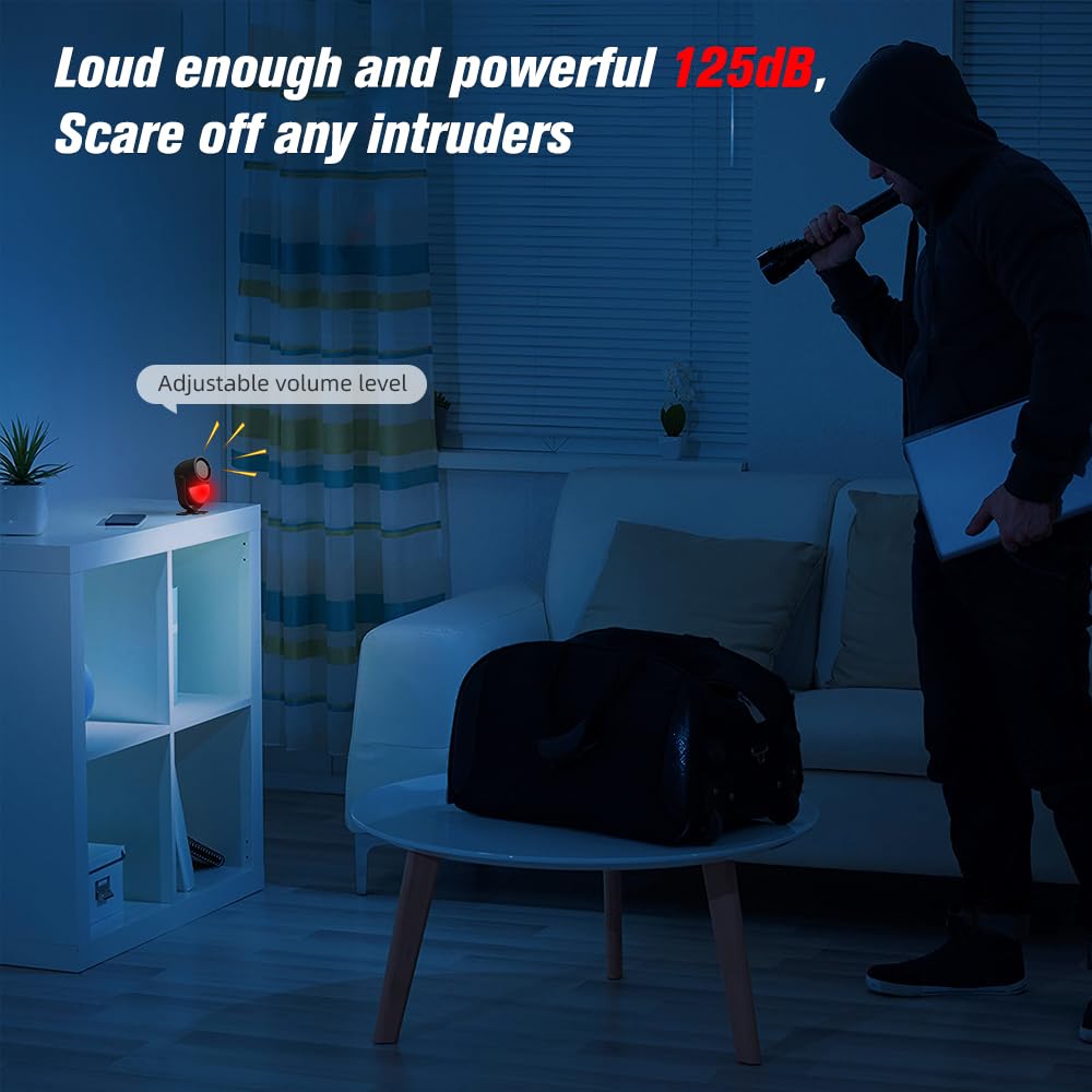 Mua Luckydeer 125dB Loud Motion Sensor Alarm with 328ft Remote Control ...