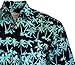 Johari West Men's Button-Down Short Sleeve Shirt, Cool Nights, (Aqua, X-Large)