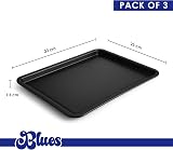 BLUES Set of 3 Non Stick Baking Trays 32 cm Heavy Duty Oven Tray view 8