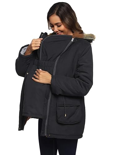 Fur Warm Maternity Jacket Maternity Winter Coat Extender Maternity