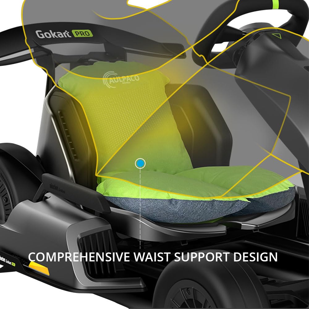AULPACO Comfortable Backrest Seat Cushion for Segway Ninebot Gokart Karting Accessories（It's just a Cushion, not a go Kart）