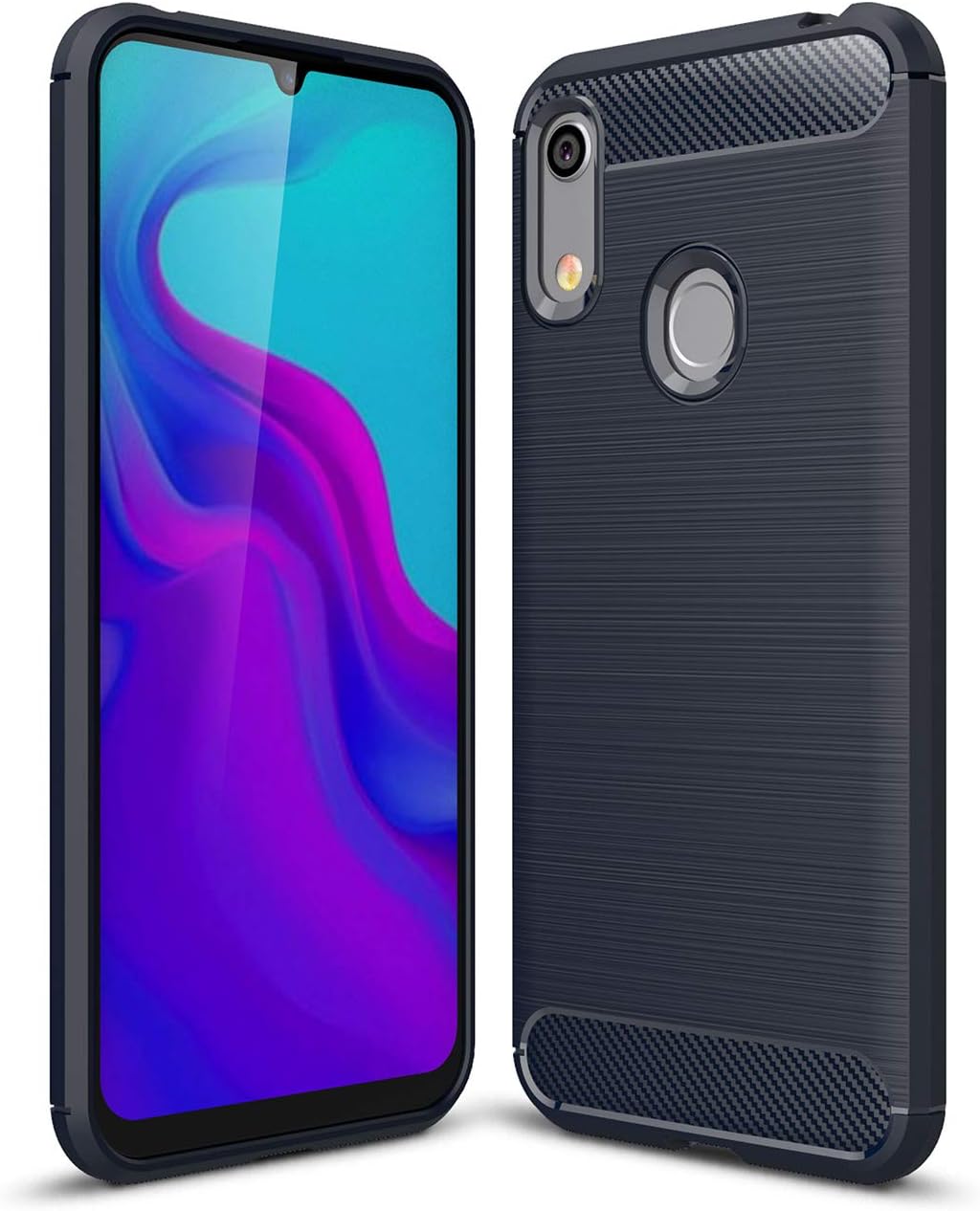 FanTing Case for Huawei Y6s (2019), Anti-Slip Ultra Thin Shock Absorption Anti Scratch Protective, Cover for Huawei Y6s (2019) -Dark Blue
