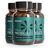 BIOMA Probiotics - Digestive Health Probiotic - Gut Support for Men & Women with Xylooligosaccharides, Tributyrin & Bifidobacterium - Vegan & Gluten Free - 180 Delayed-Release Capsules (90-Day Supply)