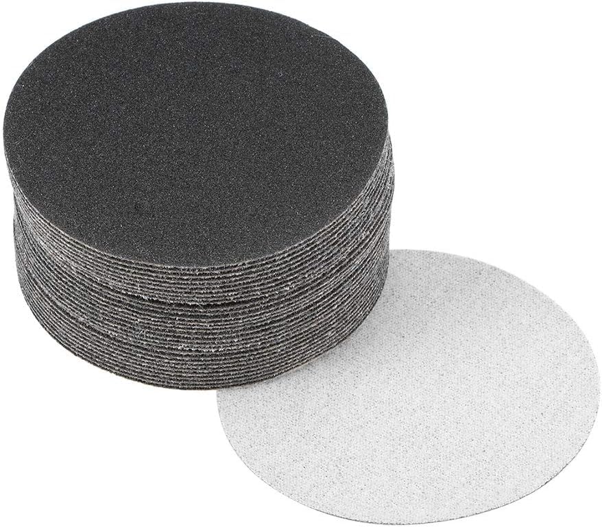 TA-VIGOR 30Pcs 75mm Wet and Dry Sanding Discs, 150 Grit 3 Inch Hook and Loop Sandpaper Electrostatic Sand Planting Silicon Carbide Sanding Discs