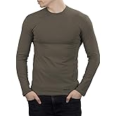 281Z Mens Military Stretch Cotton Long Sleeve T-Shirt - Tactical Hiking Outdoor Undershirt - Punisher Combat Line