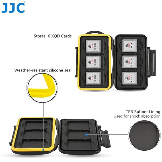 Profoto.Trend/JJC Multi Memory Card Case MC-XQD6 Stark und Starr Speicherkarten Schutzbox für 6 x XQD Karten