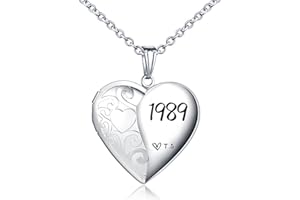 SHBOAZED Love Heart Locket Necklace for Women Photo Locket Hold Pictures Jewelry Birthday Gifts