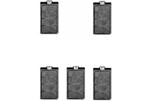 FRIRODSAY Aquarium Filter Fish Tank Filter for Turtle Tanks, Reptiles, Amphibians, Frog, Cichlids, Newt or Fish Tank Waterfall Flow Water Clean Pump (Cartridges-5PCS)
