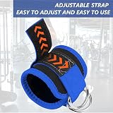 flintronic Ankle Straps for Cable Machine with Double D-Ring view 3