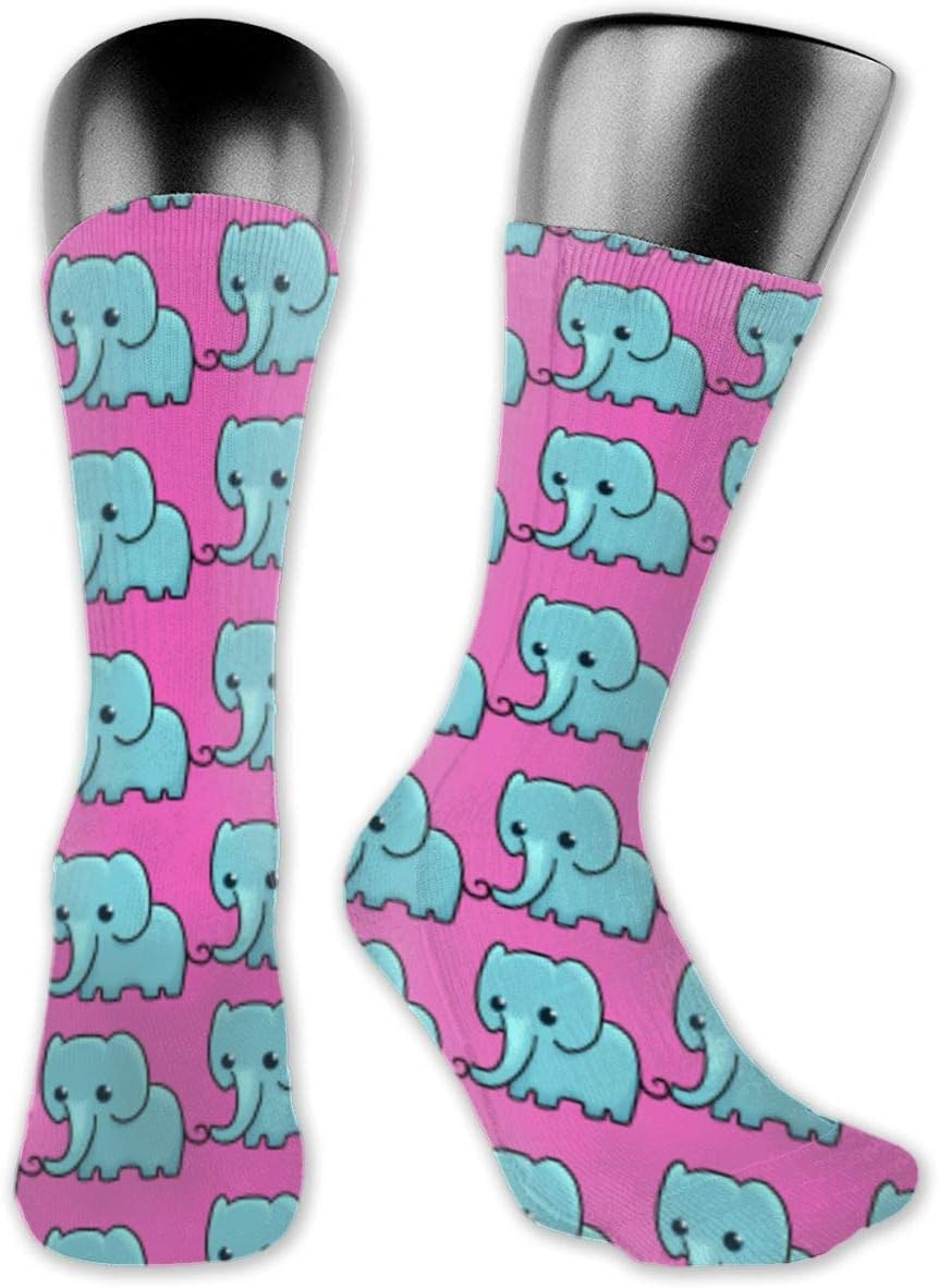 Elephant Pattern Unisex Outdoor Long Socks Sport Athletic