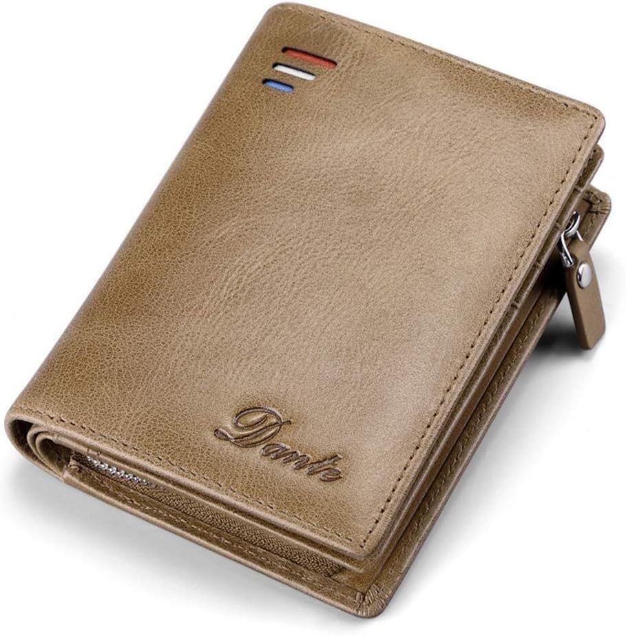 LALAWO Men's Vintage Leather Wallet Two-Piece 2-In-1 Clip with Removable Wallet Box for Gentleman's Father Very friendly to pregnant women (Color : A)