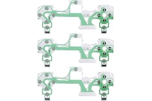 THE LORD OF THE TOOLS 3pcs Conductive Film Replacement Handle Keypad Repair Pads Flexible Controller Membrane Conductive Film Compatible with PS4 Controller JD-M-050 JD-M-055