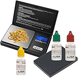 Complete Gold Testing Kit with 200g x 0.01g Digital
