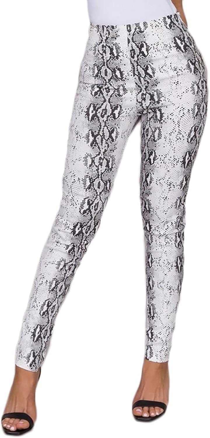 Emescvya Women�s Snakeskin High Waist Yoga