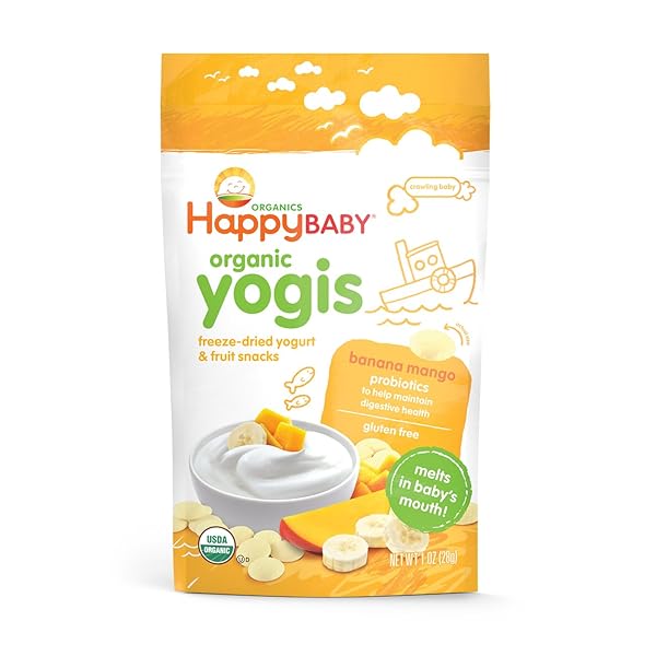HAPPY BABY ORGANIC YOGIS FREEZE-DRIED YOGURT & FRUIT...