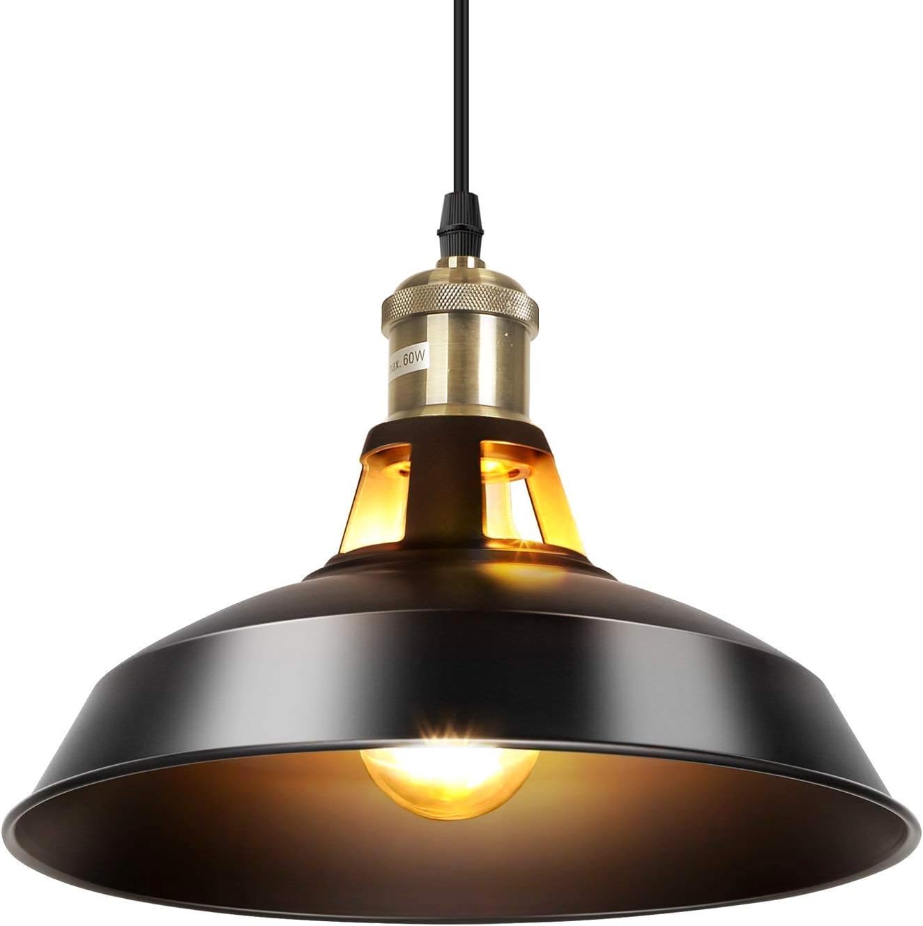 SPARKSOR LED Industriestil Pendelleuchte Retro