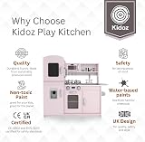 Kidoz Signature Kids Wooden Kitchen Large Playset Pink with Utensils view 2