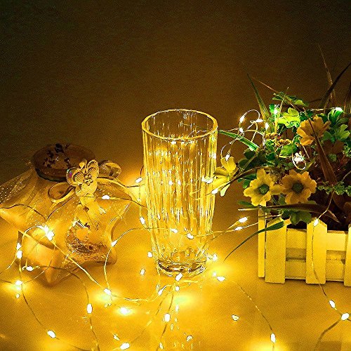 10ft 30 LED String Light Warm White, Battery Operated Christmas Fairy Lights Home Decoration Lights, Waterproof Copper Wire Indoor Outdoor Bedroom Christmas Tree Lights