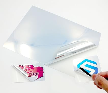 Amazon Com 20 A4 Glossy Vinyl Sheets Waterproof Metallic