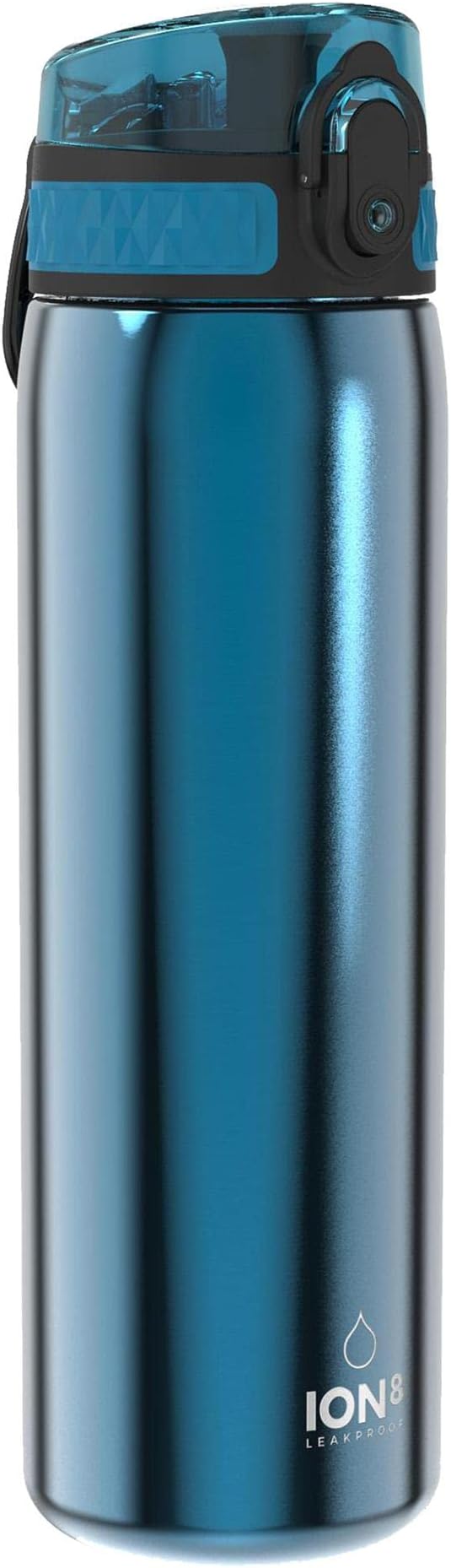 Ion8 Lightweight Stainless Steel Water Bottle 600ml 20oz Metallic Blue