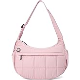 Shoulder Bag for Women Small Puffer Purses Crescent Bag Hobo Handbags with Adjustable Strap for Daily
