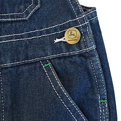 John Deere baby boys John Deere Overall Bibs, Denim, 612 Months US