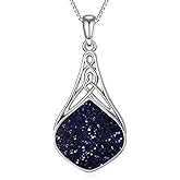 Seiyang Teardrop Necklace 925 Sterling Silver Celtic Knot Pendant Irish Jewelry Gifts for Women
