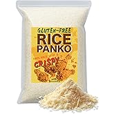 Gluten-Free Rice Flour Panko, Extra Crispy Coating, Japanese Rice, 15.9 oz | Wheat-free panko made with 100% Japanese rice. Ideal for frying, baking, and air frying, including tonkatsu and light tempura