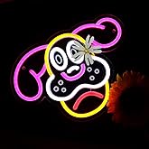 Acrossoce Animated Dog Neon Sign Light for Wall Decor, Dimmable Cartoon Led Dog Neon Light for Bedroom, Family Room,Game Room Decor, LED Neon Signs Bar Club Party Gifts Art for Fans (Colourful)