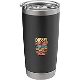 Diesel Mechanic Definition Funny Shop Tee Stainless Steel Insulated Tumbler