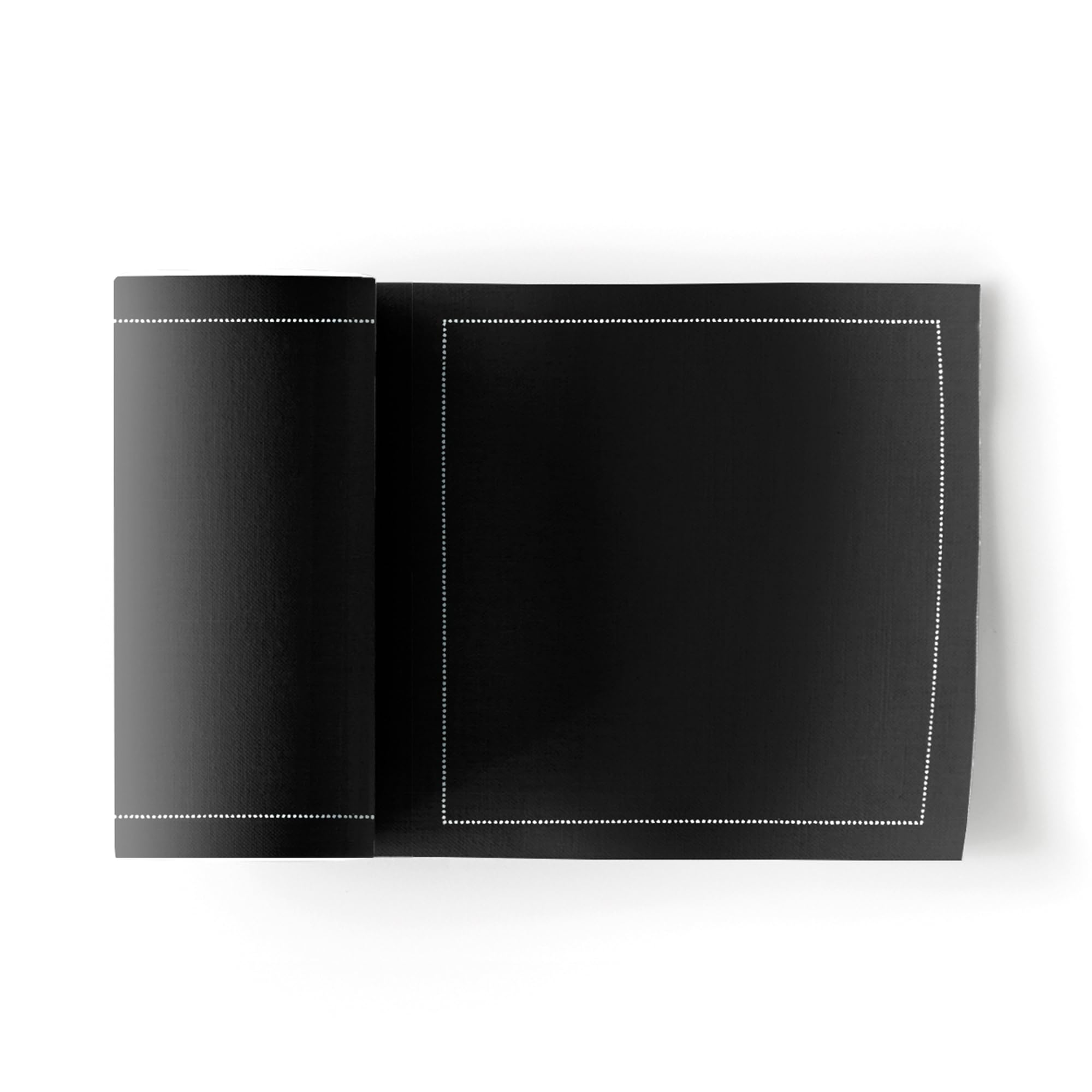 MYdrap Cocktail Napkins, Cotton, Black, 11x11 cm