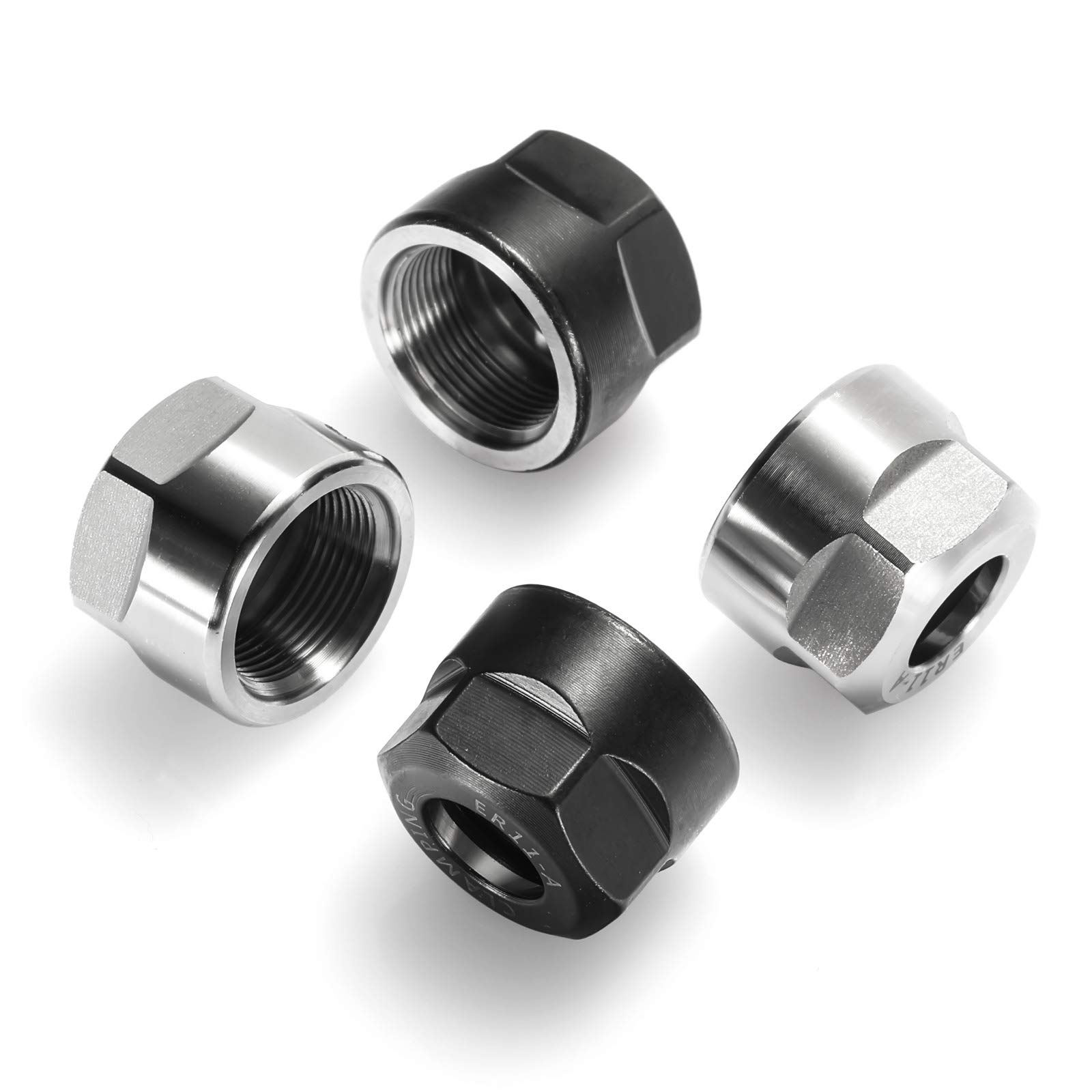 4pcs ER11-A Collet Clamping Nut With Dynamic Balance Holes for CNC Milling Chuck Holder Lathe