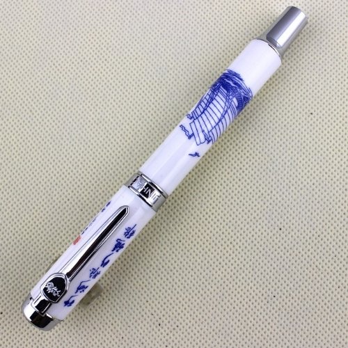 Gullor Roller Ball Pen Luxury Jinhao 950 Blue and white porcelain with Chinese CALLIGRAPHY and Boat