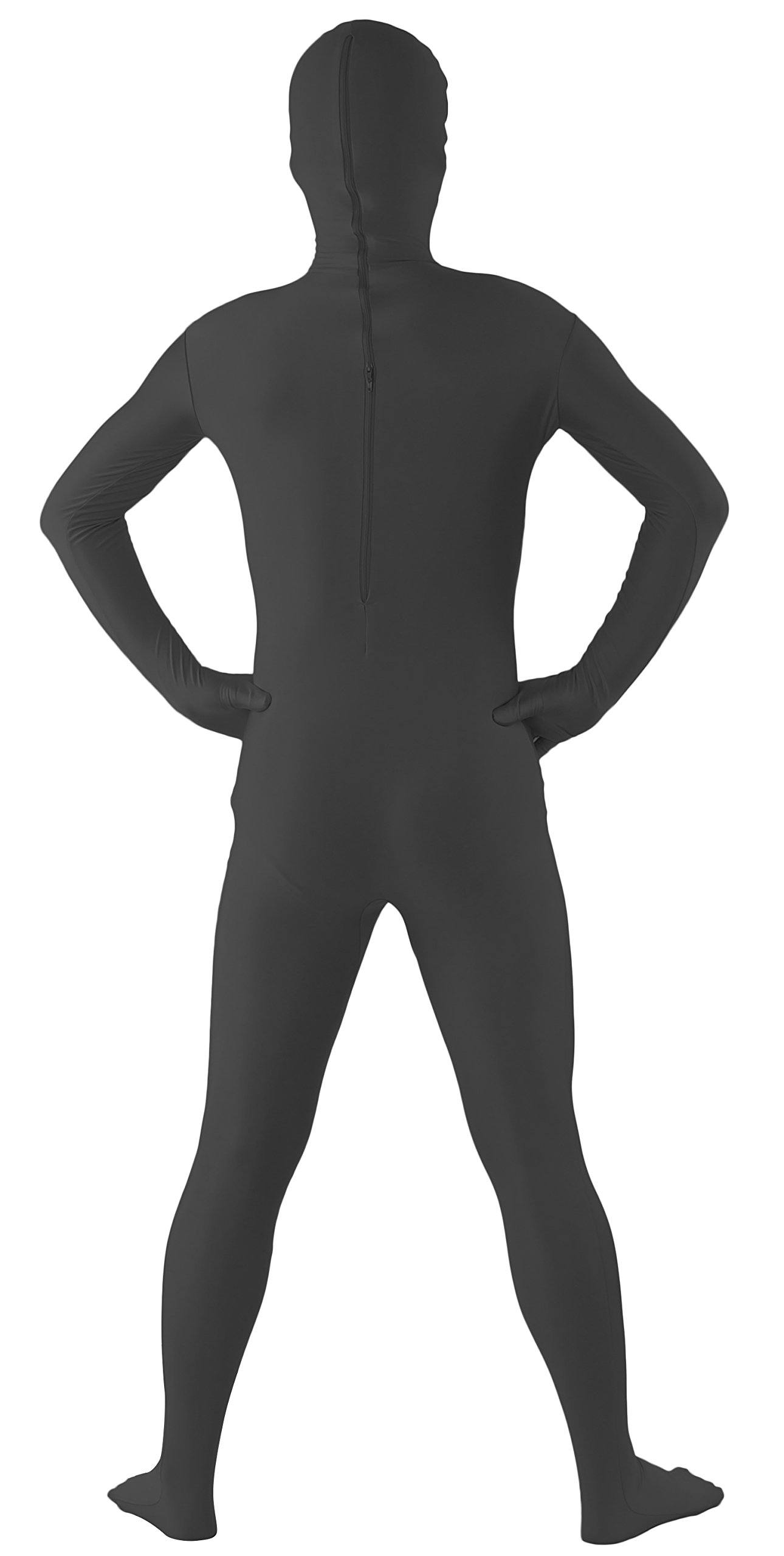 JustinCostume Men's Lycra Full Bodysuit Zentai with Crotch Zipper, XXL