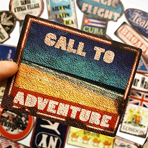 36PCS Large Vintage Beach Surfing Sign Stickers Waterproof Laptop Stickers Car Bicycle Suitcase Computer Water Bottle Mobile Phone Stickers Decals (Retro Sandbeach 36) - Thumbnail 4