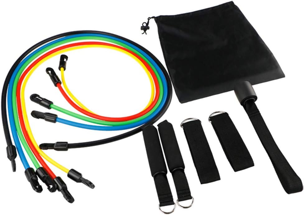 Yoga Pull Strings 11Pcs Fitness Exercise Resistance Bands Practical Elastic Training Ropes