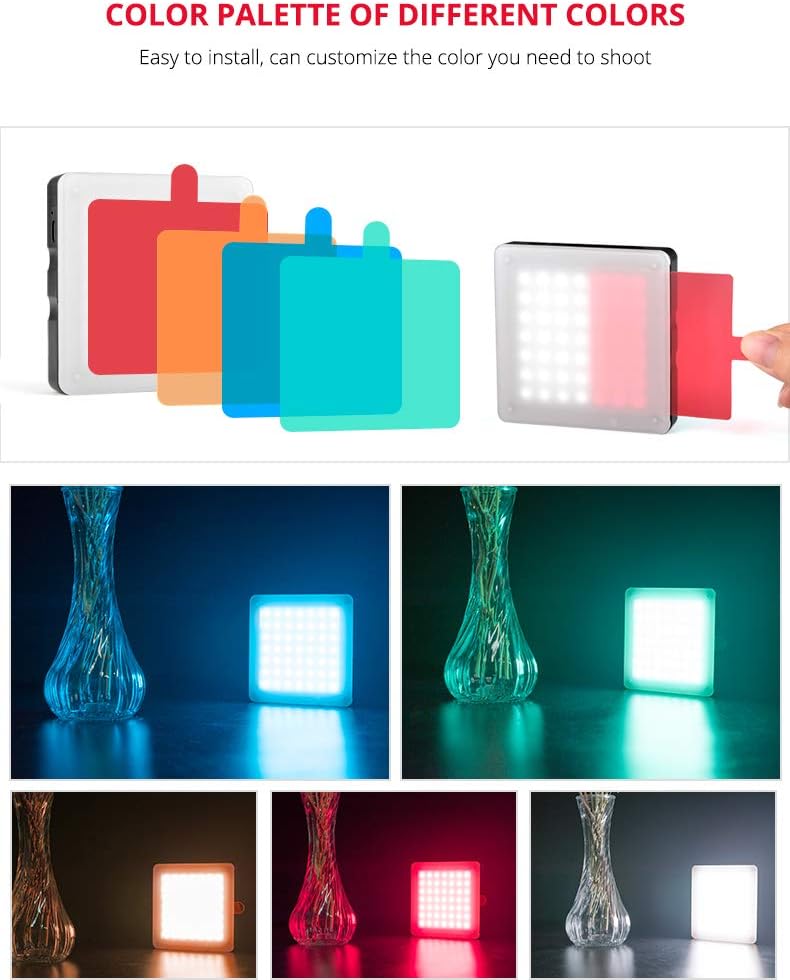 Koolehaoda Touch Lights 49-LED Video Light Color Temperature 6500K Mini LED Light, Touch Fill Light - Image 5