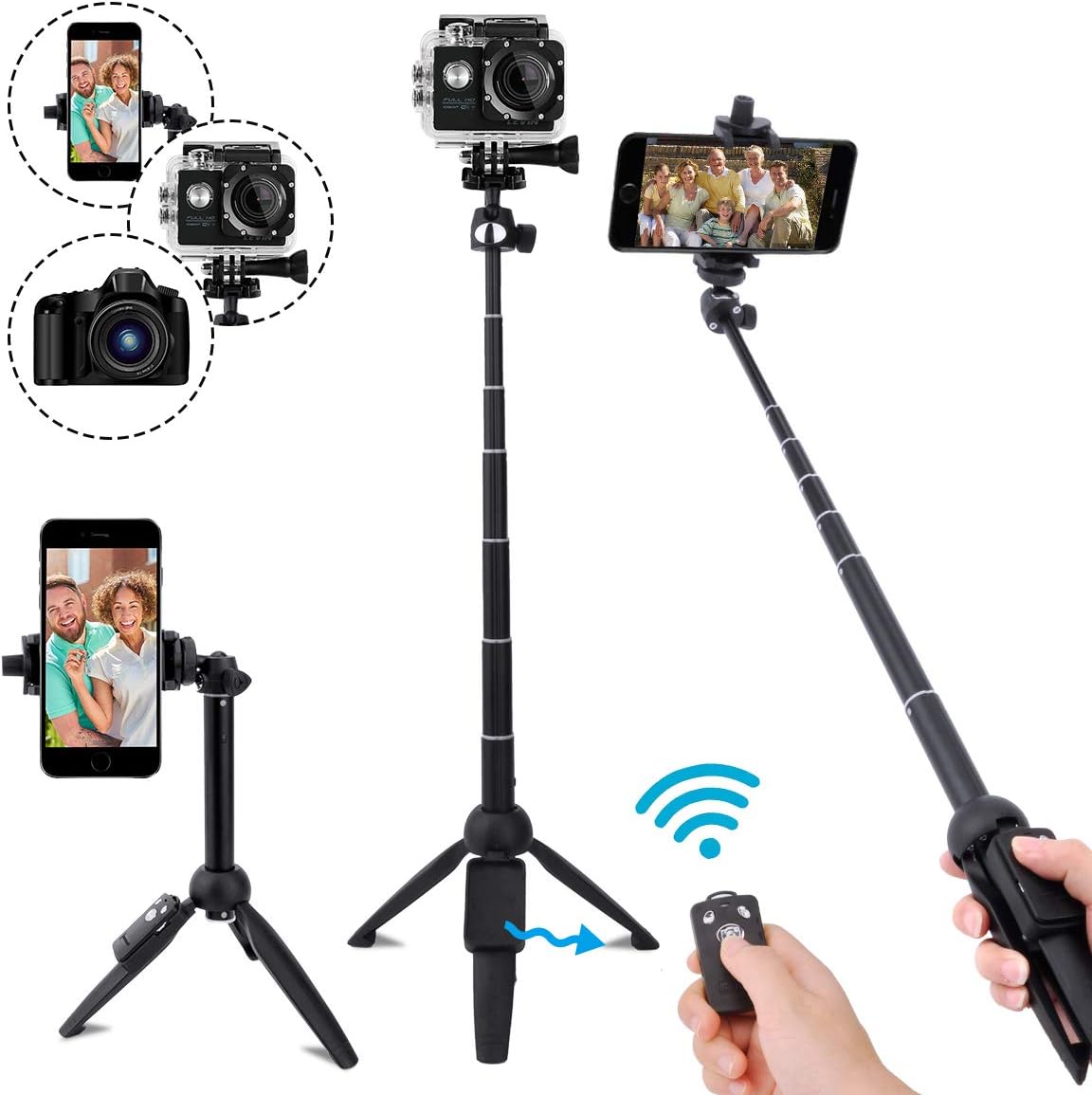 Yunteng VCT1688 2in1 Portable Mini Cellphone Selfie Stick Tabletop