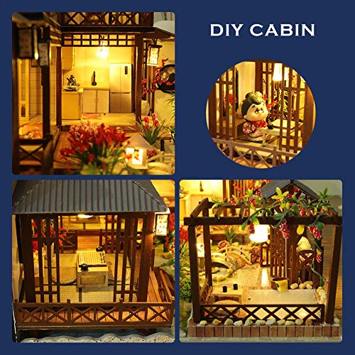 Exuberanter DIY Puppenhaus Kit, Holz Miniaturhaus Bausatz 3D Große Villa Miniatur Haus Mit Musik, Für Weihnachten… – Bild 5