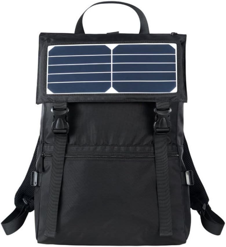 Solar Powered Backpack, Light Weight Backpack with Solar Panel Charger, Hiking Daypack Built in 2000maH Battery for iPhone iPad Samsung Phones for Hiking Camping Hunting and Outdoor Sports