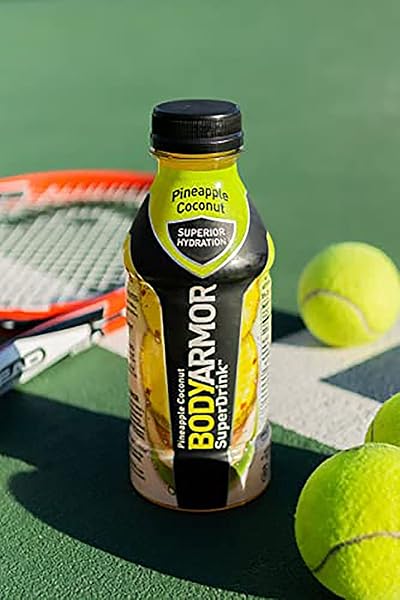 BODYARMOR SPORTS DRINK SPORTS BEVERAGE, PINEAPPLE COCONUT, NATURAL FLAVORS WITH VITAMINS, POTASSIUM-PACKED ELECTROLYTES, NO PRESERVATIVES, PERFECT FOR ATHLETES, 16 FL OZ