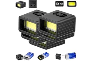 5Pcs 9 Volt LED Portable Flashlight,High Lumens Mini Led Flashlight,Compact 9 Volt Pocket Torch,High Brightness Led Torch for