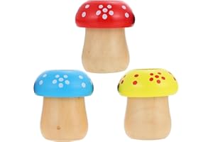 Totority Classic Kaleidoscopes Mushroom Shape Toy 3pcs Interactive Kaleidoscope Toys Mushroom Themed Toys Educational Observation Toys for Kids Party Favors for Over 3+ Years Old