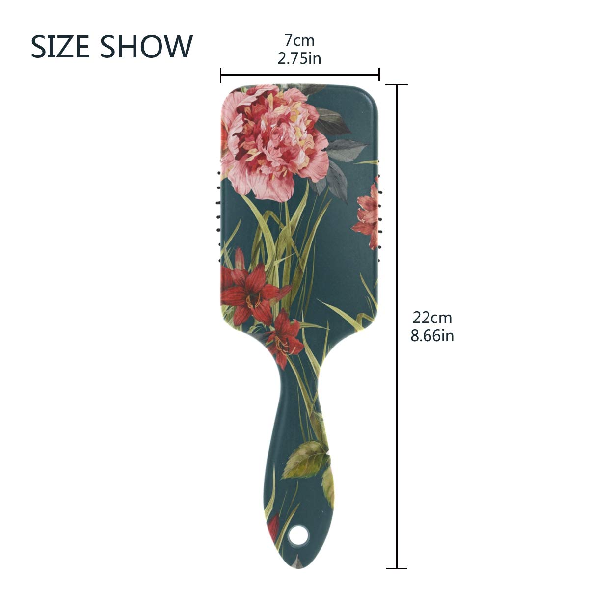 Amazon Com Senya Hairbrush Roses Flower Floral Air Cushion